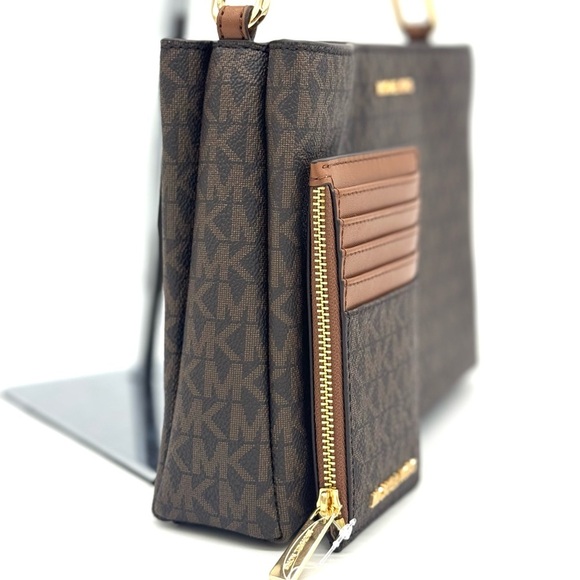 Michael Kors Trisha Medium Triple Compartment Crossbody Bag & Matching Wallet - Picture 4 of 12